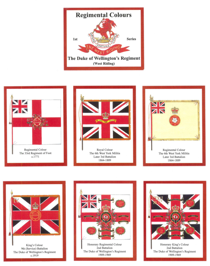 The Duke of Wellington's Regiment (West Riding) - 'Regimental Colours' Trade Card Set by David Hunter